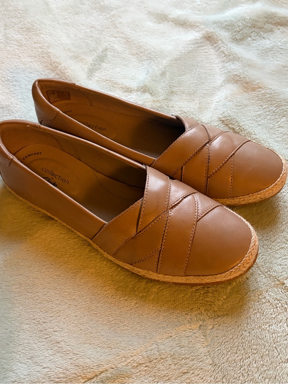 Clark's Dannelly Shine Sand Leather Upper Women's Size 9.5
